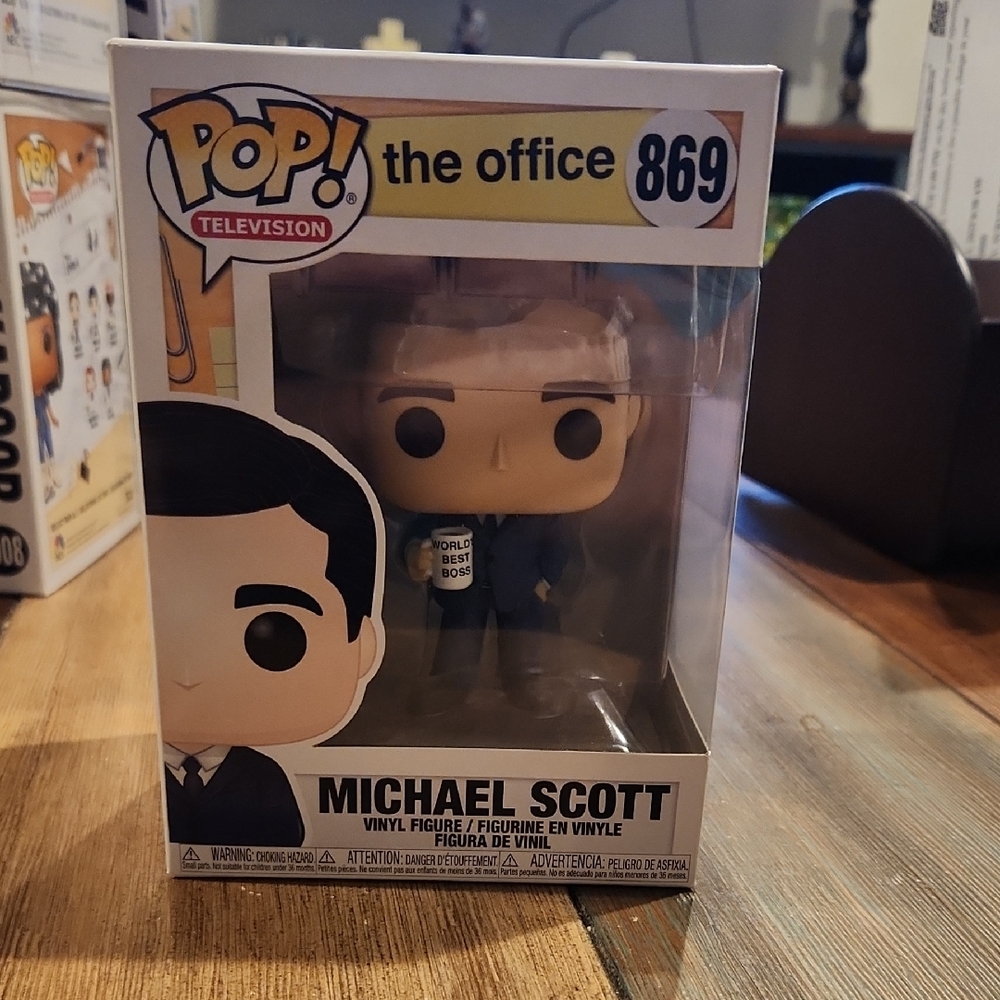 Funko Pop! The Office Michael Scott Vinyl Figure - Black, Beige